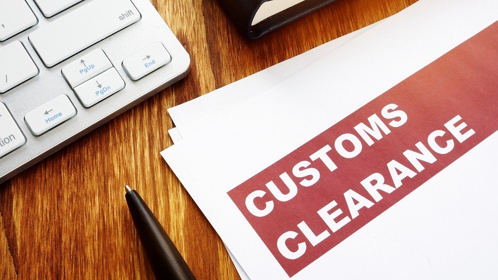 Customs clearance paperwork and documentation